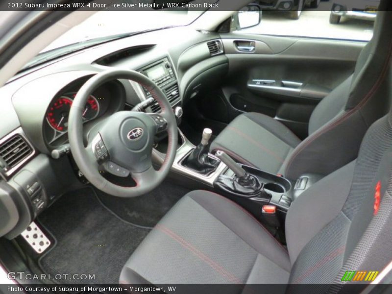  2012 Impreza WRX 4 Door WRX Carbon Black Interior