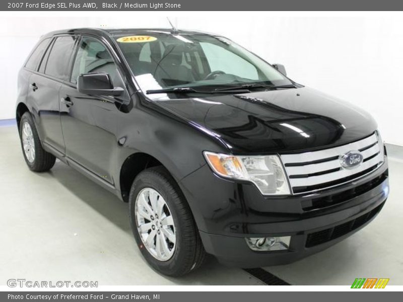 Black / Medium Light Stone 2007 Ford Edge SEL Plus AWD