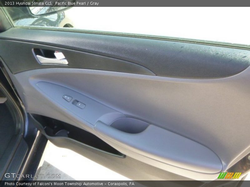 Pacific Blue Pearl / Gray 2013 Hyundai Sonata GLS