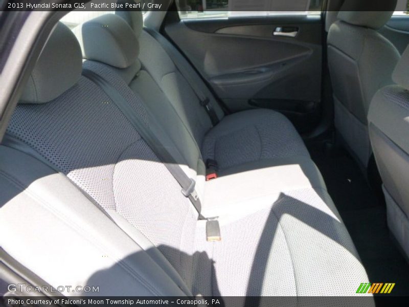 Pacific Blue Pearl / Gray 2013 Hyundai Sonata GLS
