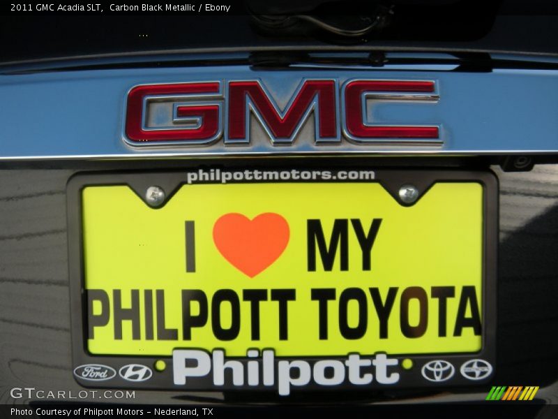 Carbon Black Metallic / Ebony 2011 GMC Acadia SLT