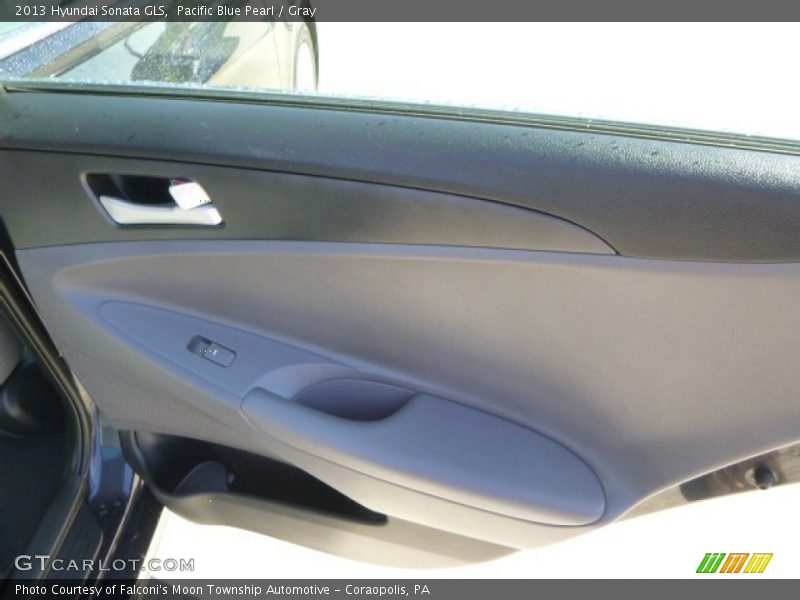 Pacific Blue Pearl / Gray 2013 Hyundai Sonata GLS