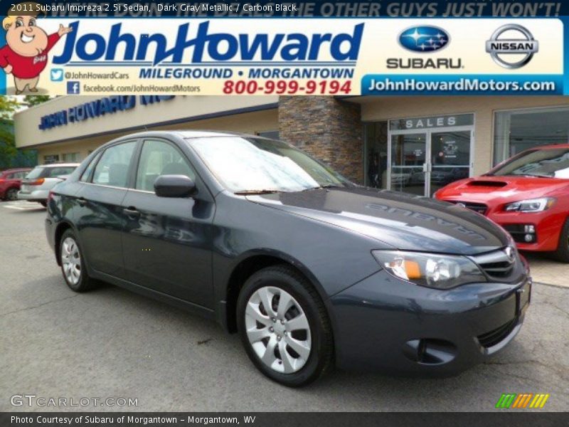 Dark Gray Metallic / Carbon Black 2011 Subaru Impreza 2.5i Sedan
