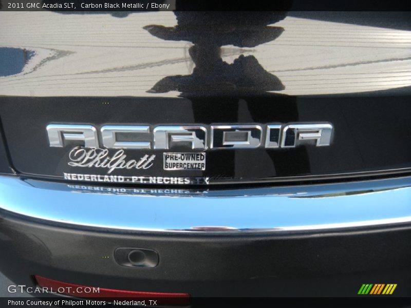 Carbon Black Metallic / Ebony 2011 GMC Acadia SLT