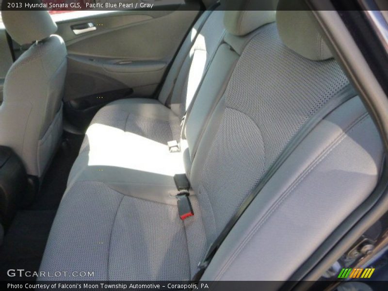 Pacific Blue Pearl / Gray 2013 Hyundai Sonata GLS