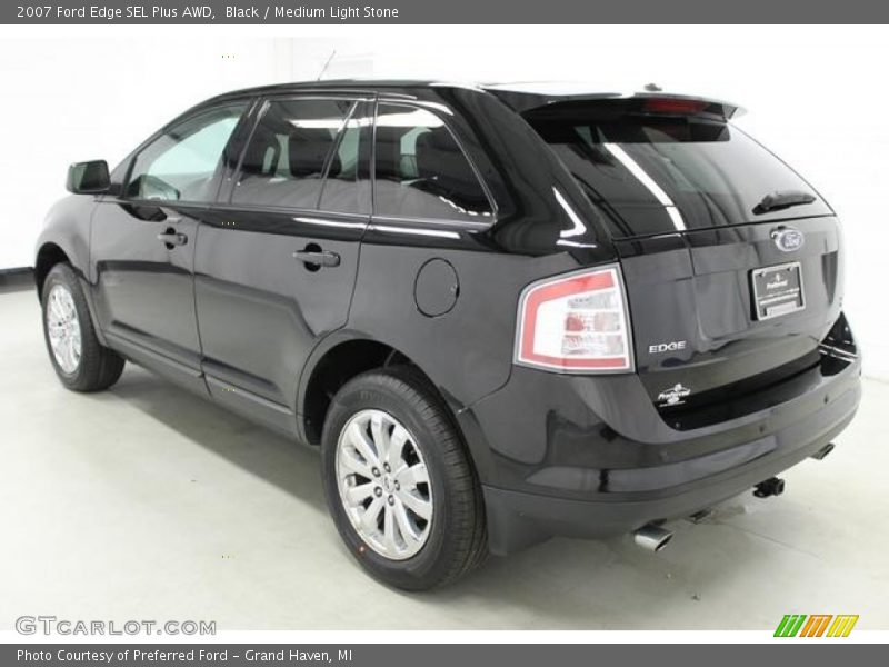 Black / Medium Light Stone 2007 Ford Edge SEL Plus AWD