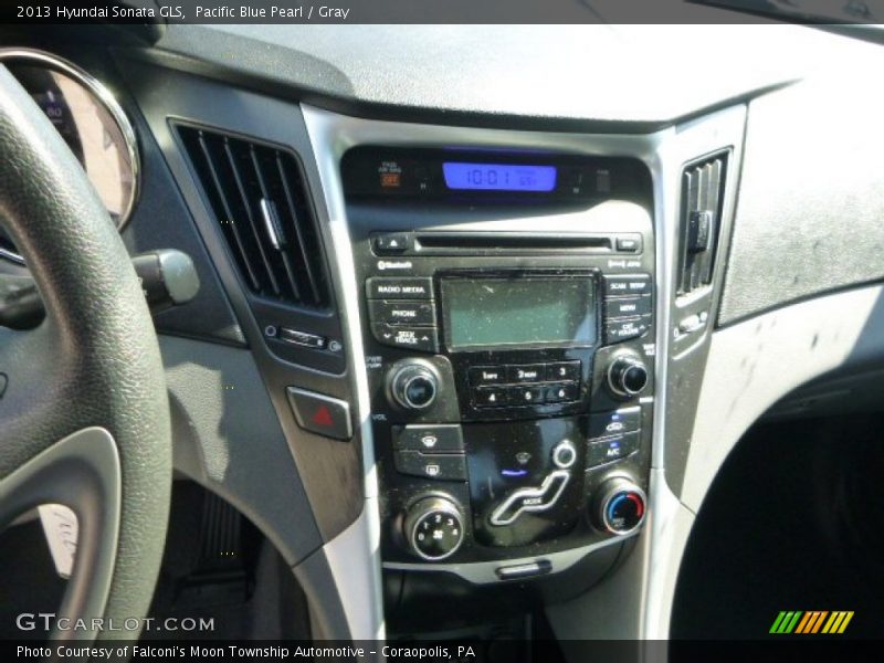 Pacific Blue Pearl / Gray 2013 Hyundai Sonata GLS