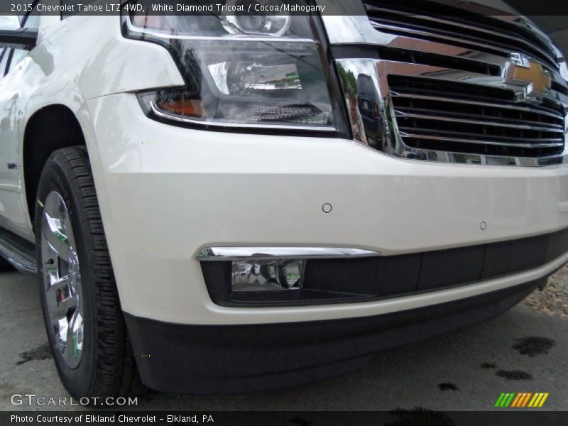 White Diamond Tricoat / Cocoa/Mahogany 2015 Chevrolet Tahoe LTZ 4WD