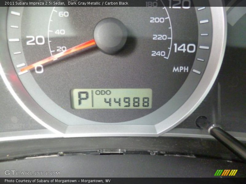 Dark Gray Metallic / Carbon Black 2011 Subaru Impreza 2.5i Sedan