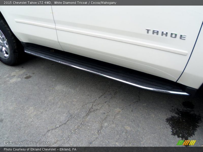 White Diamond Tricoat / Cocoa/Mahogany 2015 Chevrolet Tahoe LTZ 4WD