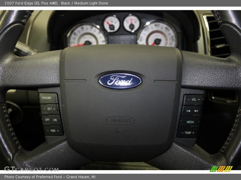 Black / Medium Light Stone 2007 Ford Edge SEL Plus AWD
