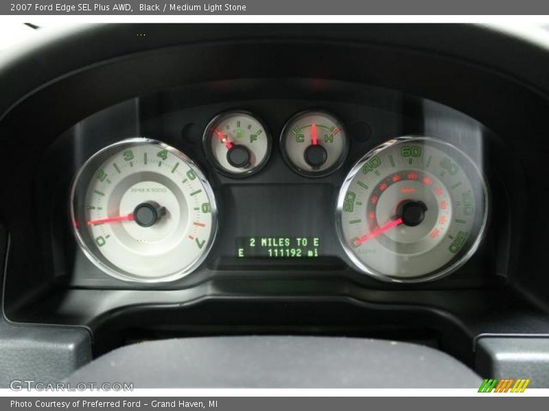 Black / Medium Light Stone 2007 Ford Edge SEL Plus AWD