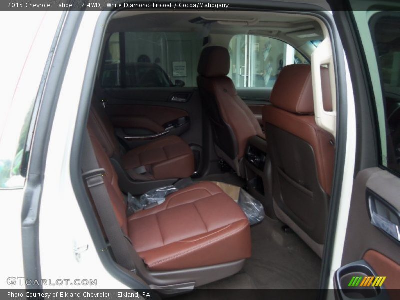 White Diamond Tricoat / Cocoa/Mahogany 2015 Chevrolet Tahoe LTZ 4WD