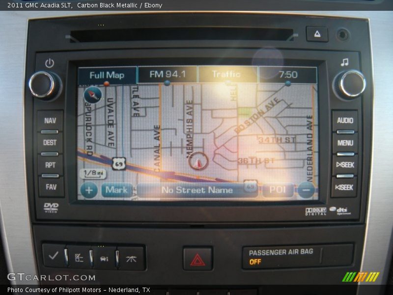 Carbon Black Metallic / Ebony 2011 GMC Acadia SLT