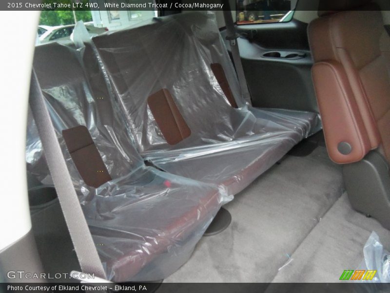 White Diamond Tricoat / Cocoa/Mahogany 2015 Chevrolet Tahoe LTZ 4WD