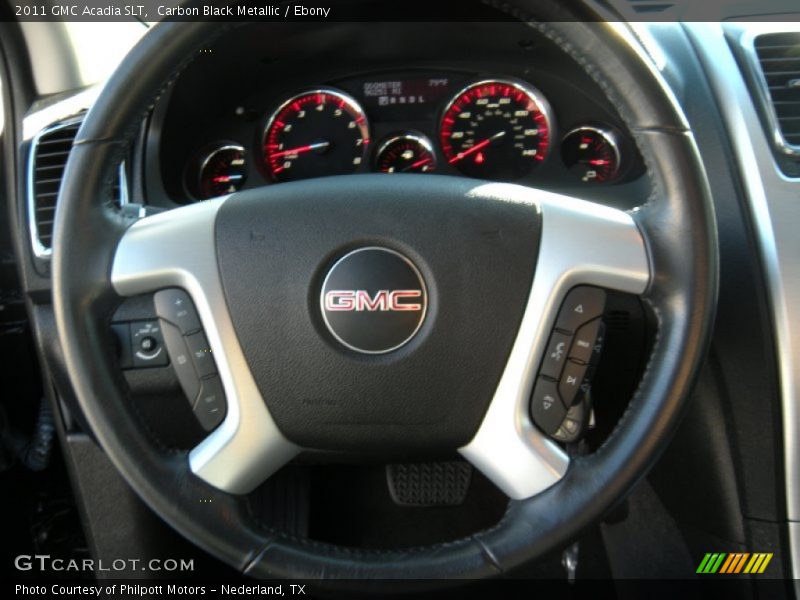 Carbon Black Metallic / Ebony 2011 GMC Acadia SLT