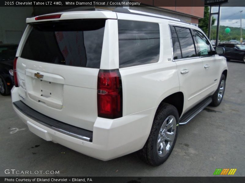 White Diamond Tricoat / Cocoa/Mahogany 2015 Chevrolet Tahoe LTZ 4WD