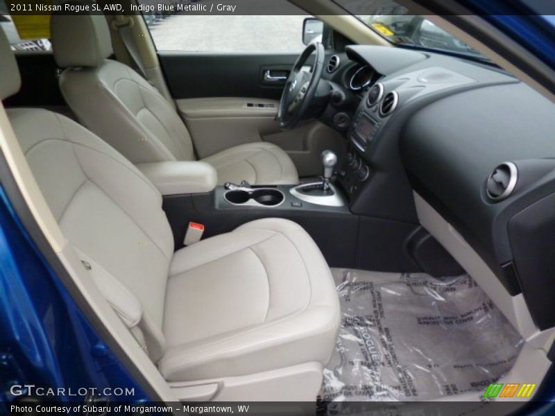 Indigo Blue Metallic / Gray 2011 Nissan Rogue SL AWD