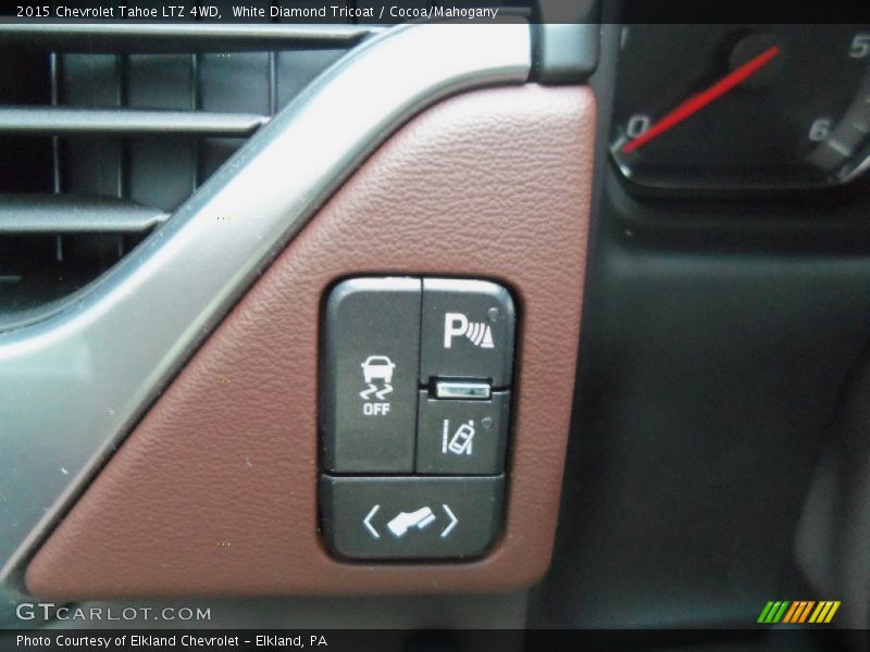 White Diamond Tricoat / Cocoa/Mahogany 2015 Chevrolet Tahoe LTZ 4WD