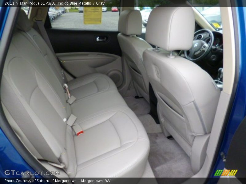 Indigo Blue Metallic / Gray 2011 Nissan Rogue SL AWD