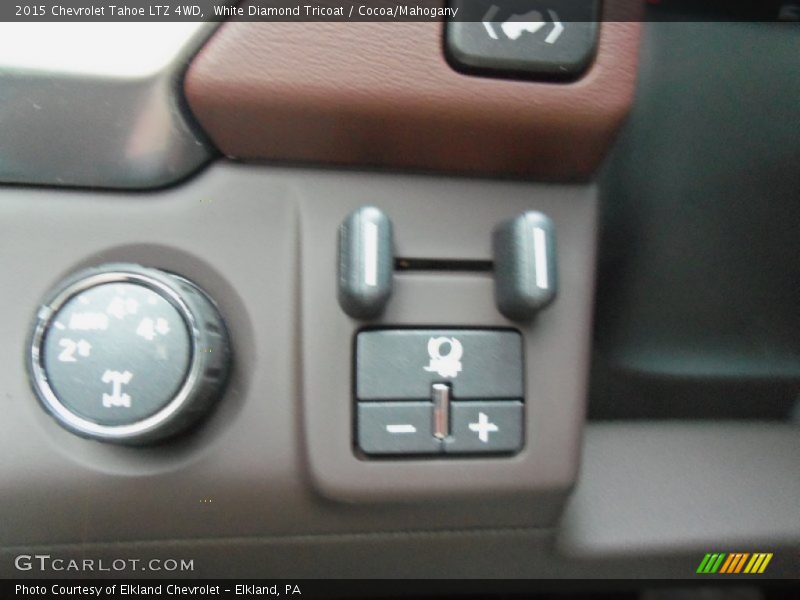 White Diamond Tricoat / Cocoa/Mahogany 2015 Chevrolet Tahoe LTZ 4WD
