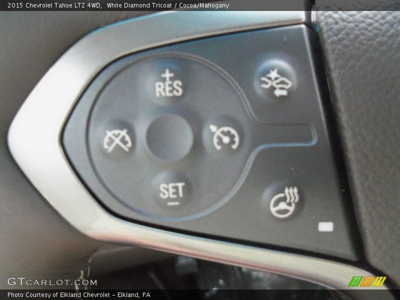 White Diamond Tricoat / Cocoa/Mahogany 2015 Chevrolet Tahoe LTZ 4WD