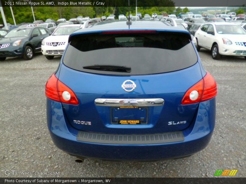 Indigo Blue Metallic / Gray 2011 Nissan Rogue SL AWD