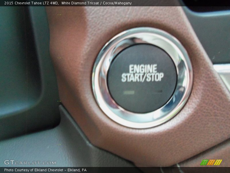 White Diamond Tricoat / Cocoa/Mahogany 2015 Chevrolet Tahoe LTZ 4WD