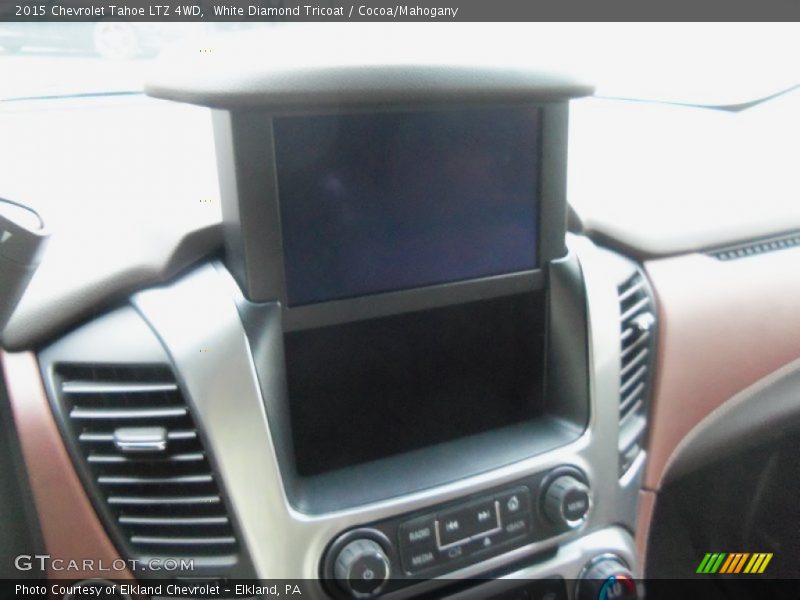 White Diamond Tricoat / Cocoa/Mahogany 2015 Chevrolet Tahoe LTZ 4WD