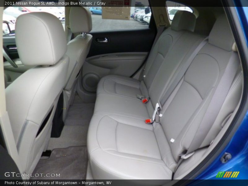 Indigo Blue Metallic / Gray 2011 Nissan Rogue SL AWD