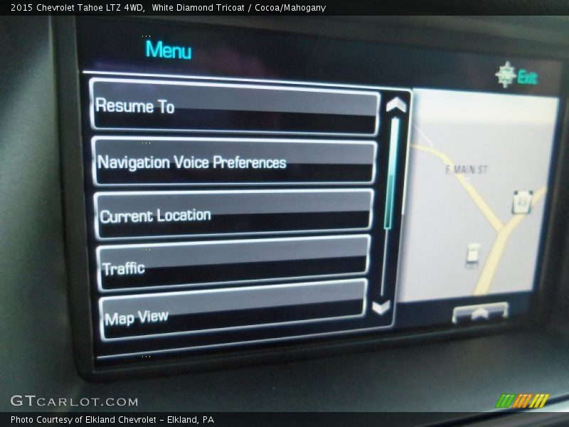 White Diamond Tricoat / Cocoa/Mahogany 2015 Chevrolet Tahoe LTZ 4WD