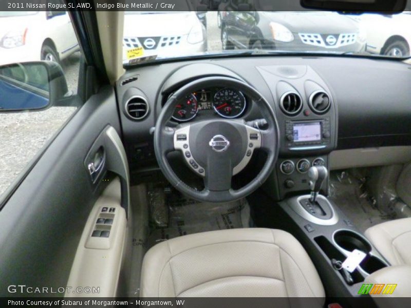 Indigo Blue Metallic / Gray 2011 Nissan Rogue SL AWD