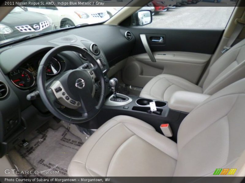 Indigo Blue Metallic / Gray 2011 Nissan Rogue SL AWD
