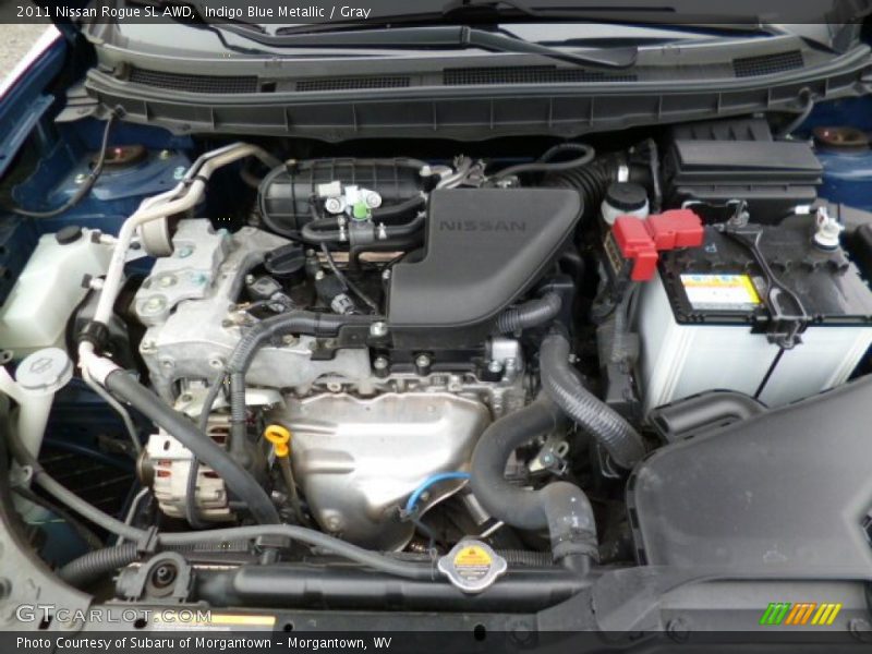 Indigo Blue Metallic / Gray 2011 Nissan Rogue SL AWD