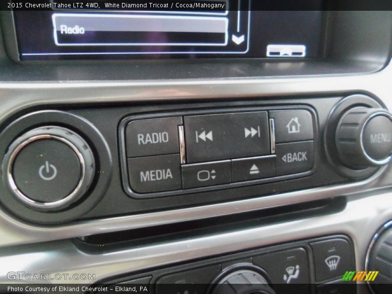 White Diamond Tricoat / Cocoa/Mahogany 2015 Chevrolet Tahoe LTZ 4WD