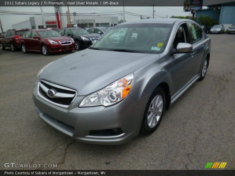 Steel Silver Metallic / Off-Black 2011 Subaru Legacy 2.5i Premium
