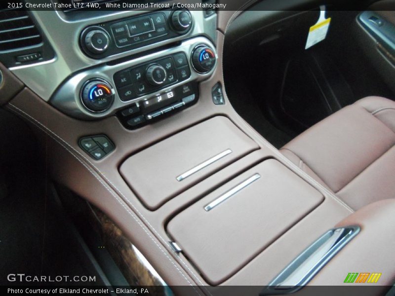 White Diamond Tricoat / Cocoa/Mahogany 2015 Chevrolet Tahoe LTZ 4WD
