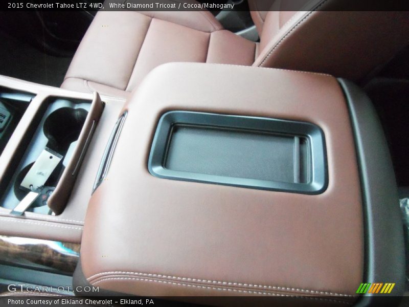 White Diamond Tricoat / Cocoa/Mahogany 2015 Chevrolet Tahoe LTZ 4WD