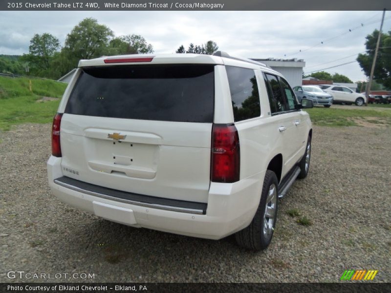 White Diamond Tricoat / Cocoa/Mahogany 2015 Chevrolet Tahoe LTZ 4WD