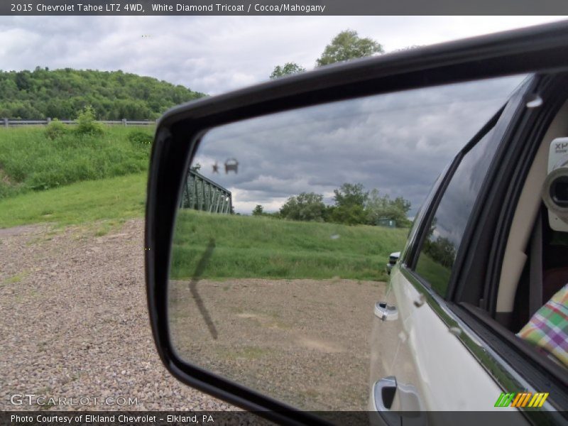 White Diamond Tricoat / Cocoa/Mahogany 2015 Chevrolet Tahoe LTZ 4WD