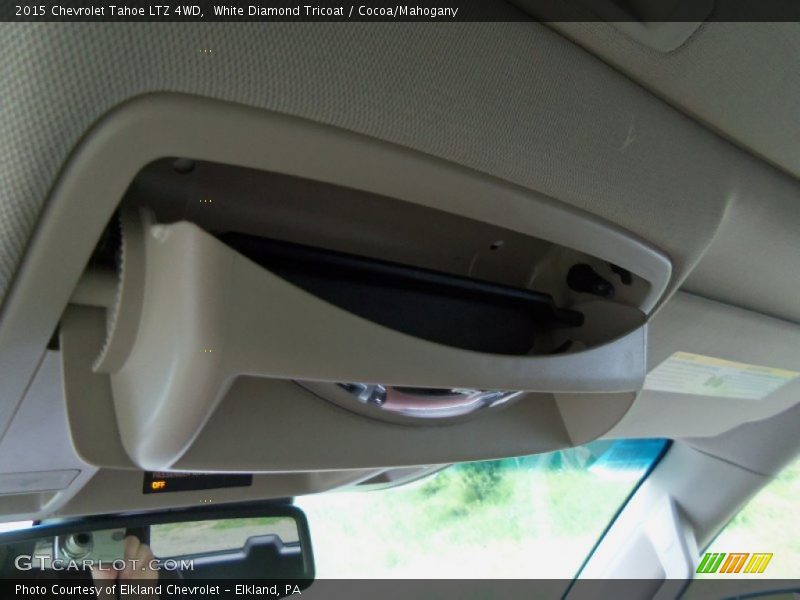 White Diamond Tricoat / Cocoa/Mahogany 2015 Chevrolet Tahoe LTZ 4WD