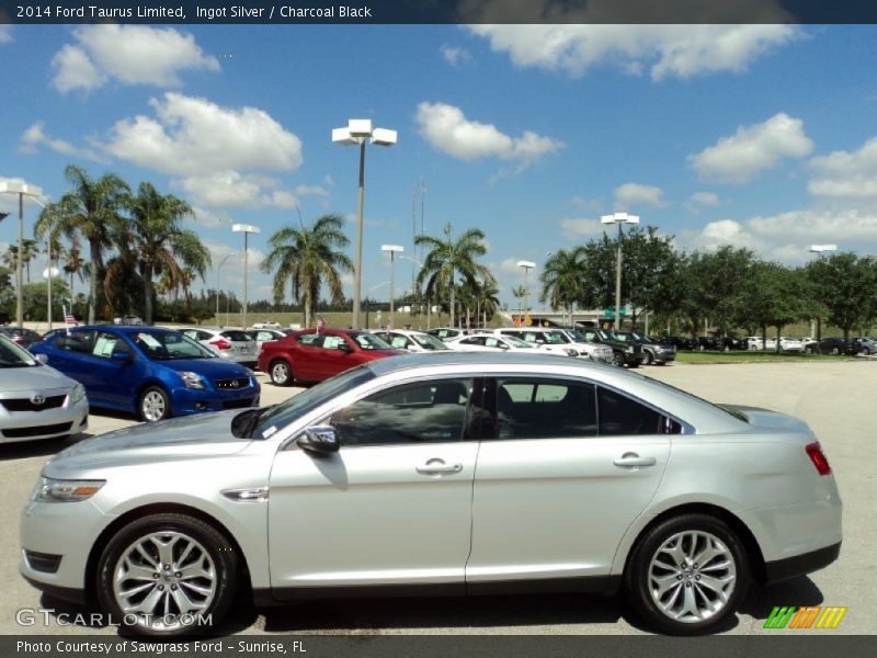 Ingot Silver / Charcoal Black 2014 Ford Taurus Limited