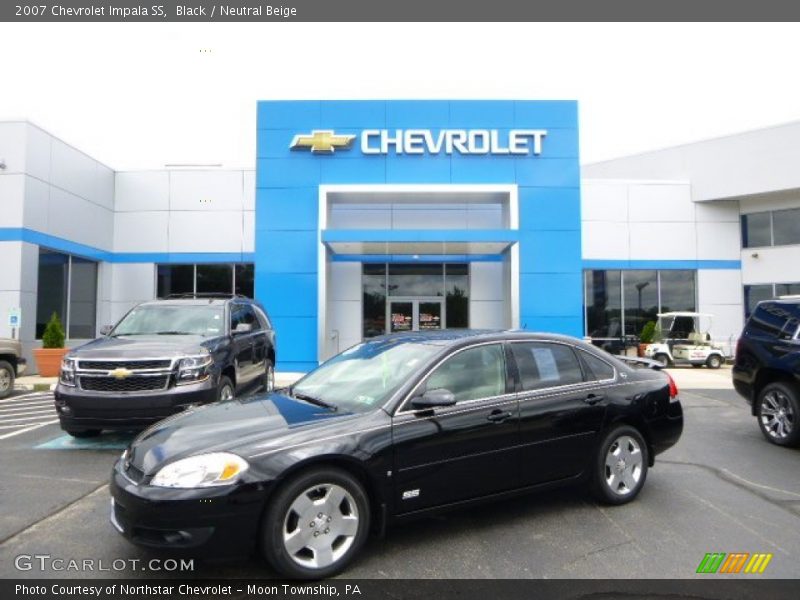 Black / Neutral Beige 2007 Chevrolet Impala SS