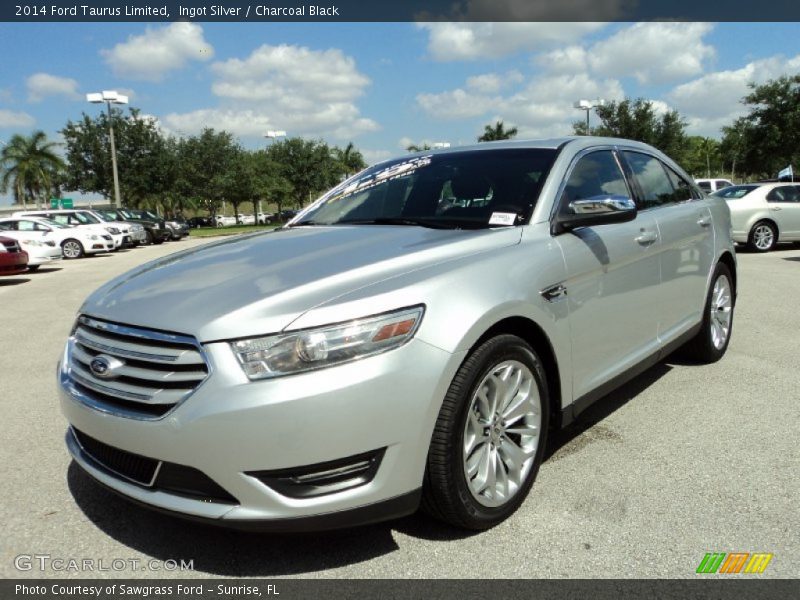 Ingot Silver / Charcoal Black 2014 Ford Taurus Limited