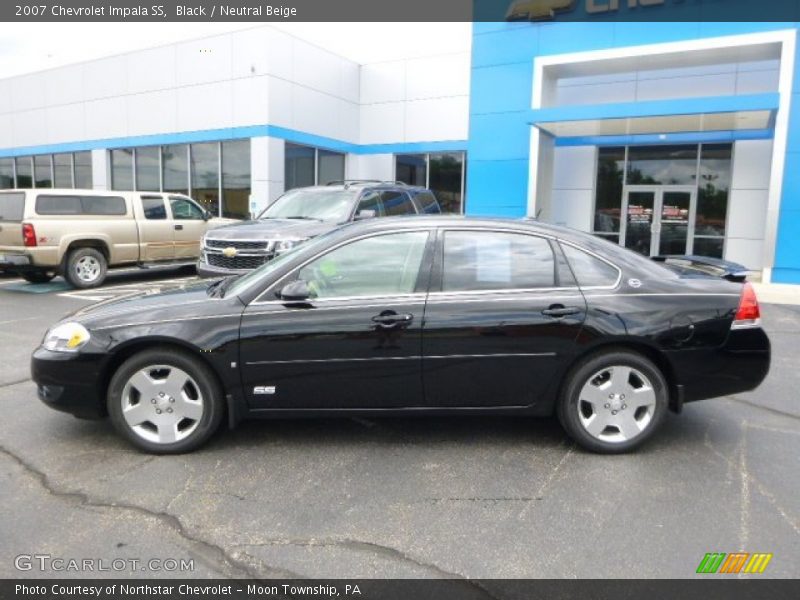 Black / Neutral Beige 2007 Chevrolet Impala SS