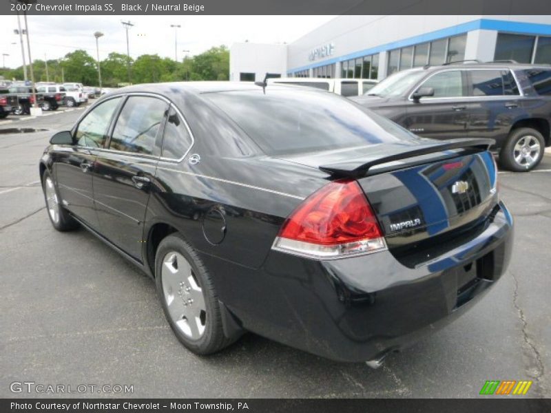 Black / Neutral Beige 2007 Chevrolet Impala SS