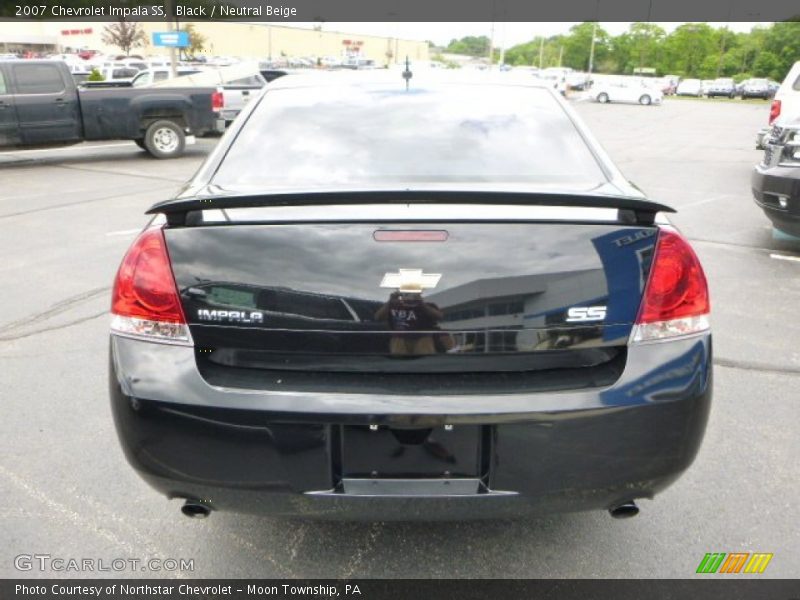 Black / Neutral Beige 2007 Chevrolet Impala SS