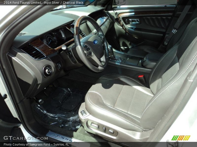 Ingot Silver / Charcoal Black 2014 Ford Taurus Limited