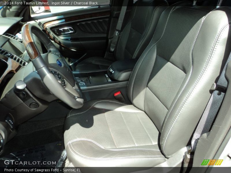 Ingot Silver / Charcoal Black 2014 Ford Taurus Limited