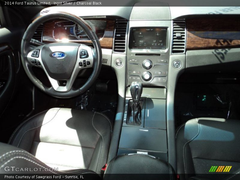 Ingot Silver / Charcoal Black 2014 Ford Taurus Limited